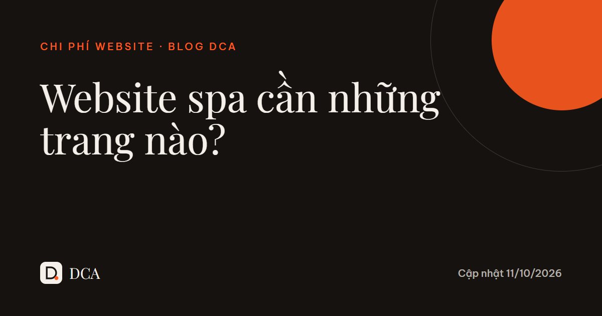 Website spa, phòng khám cần có những trang nào để đặt lịch?