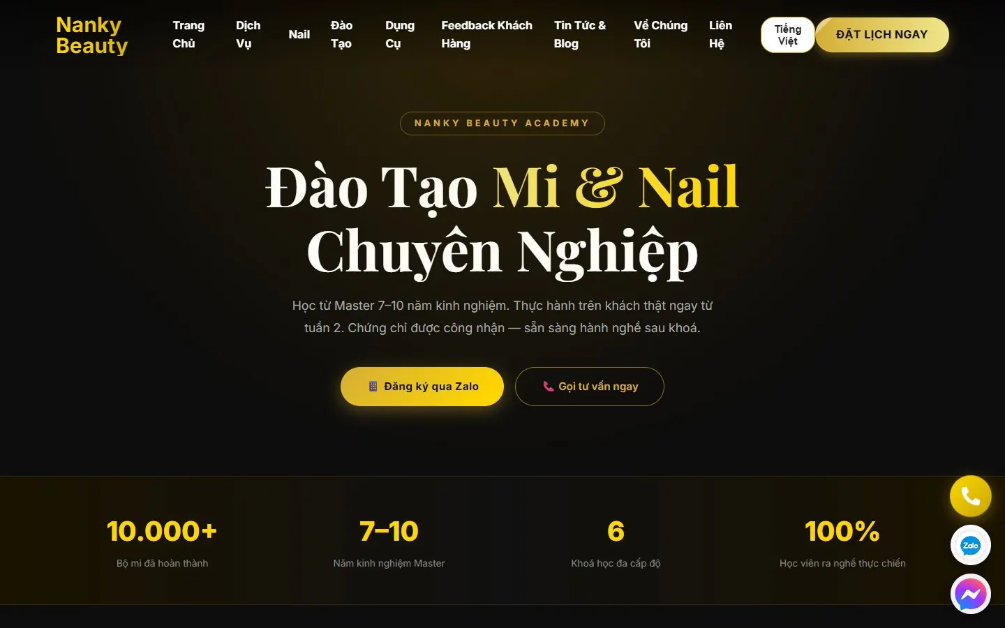 Nanky Beauty: Đào tạo mi và nail chuyên nghiệp