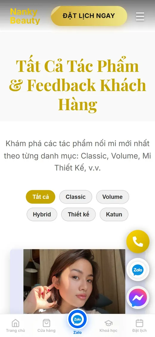 Nanky Beauty trên điện thoại: Feedback