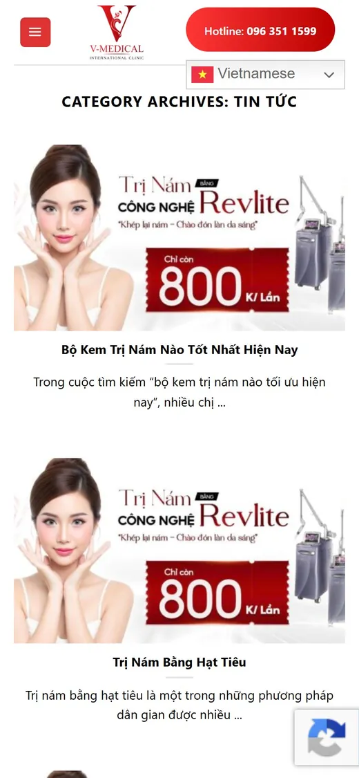 V-Medical Clinic trên điện thoại: Tin tức